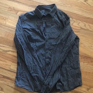 Mens all saints plaid button down